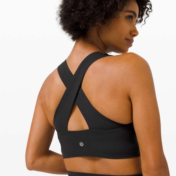 lululemon athletica Other - Lululemon Women's SIZE 4 Black Forward Fold Bra (Light Support, C/D Cups)